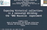 Exposing historical collections in a renovated building: the “BNU Nouvelle” experiment