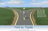 Global Operation Supply Chain Management - Corporate Comparison - Ford vs Toyota