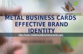 Metal Business Cards Effective Brand Identity