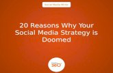 20 REASONS WHY YOUR SOCIAL MEDIA STRATEGY  IS DOOMED !!