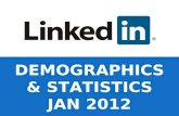 LinkedIn Demographics & Statistics - Jan 2012