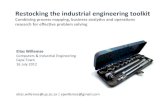Restocking the Industrial Engineering toolkit
