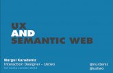 UX and Semantic web UXCamp London 2014