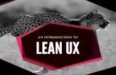 Introduction to Lean UX