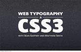 Web Typography with CSS3