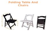 Nice Folding Tables And Chairs To Enhance The Beauty Of Your Home