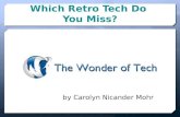 Wonder of Tech: Which Retro Tech Do You Miss Most?