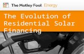 Evolution of solar financing