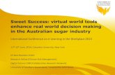 Sweet Success: virtual world tools enhance real world decision making in the Australian sugar industry
