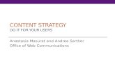 Content Strategy: Do It For Your Users