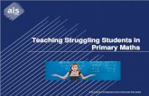 Teaching Struggling Students in Primary Maths