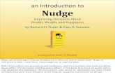 Summary of Nudge, presented to IxDA LA