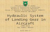 Hydraulic system of landing gear in Aircraft