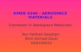 Corrosion in aerospace materials