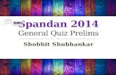 Spandan 2014 General Quiz Prelims