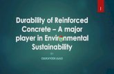Durability of Reinforced Concrete – A major player in Environmental Sustainability