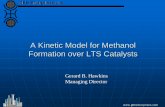 A Kinetic Model of Methanol Formation Over LTS Catalysts