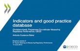 Indicators and good practice database, Christiane Arndt and Antonia Custance Baker