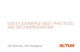B2B E-Commerce best practices and recommendations