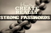 How to Create Really Strong Passwords