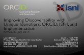 Improving Discoverability with Unique Identifiers: ORCID, ISNI, and Implementation