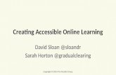 Creating accessible online learning experiences