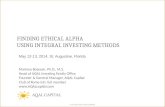 Finding ethical alpha using aqal investing
