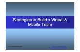 Strategies to Build a Virtual & Mobile Team