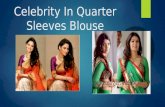 Quarter sleeves sarees blouse