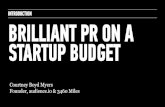 Brilliant PR on a Startup Budget