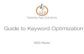 Keyword Optimization Guide - ASO and App Store Marketing