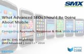 Mobile SEO Comparing Approach Response And Risk With Data By Jim Yu