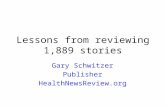 Lessons from 1,889 story reviews