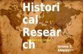 Historical Research Part 1