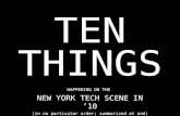 10 Things Happening on NYC Tech Scene in '10