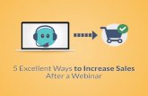 5 Ways To Increase Sales After a Webinar SALE