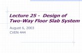 Lecture25,Design of Two Way Slab