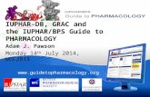 IUPHAR-DB, GRAC and the IUPHAR/BPS Guide to PHARMACOLOGY