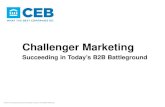 Challenger Marketing: Succeeding In Today’s B2B Battleground