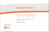 Building HOT teams—Revolutionizing how teams THINK together! by Min Basadur of Basadur Applied Creativity