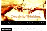 Creativity, Design Thinking and How These Have To Do With Innovation & Entrepreneurship