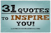 31 Quotes to Inspire You!