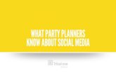 What Party Planners Know About Social Media