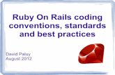 Ruby On Rails coding conventions, standards and best practices