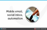 Mobile email social-inbox-automation