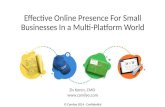 Creating an effective online presence for small businesses on the new web