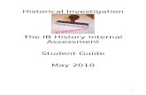 Historical Investigation (IB History Internal Assessment) Student Guide