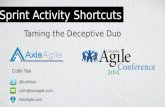 'Sprint Activity Shortcuts': Colin Tan @ Colombo Agile Conference 2014