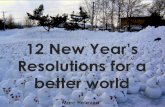 12 new year's resolutions for a better world