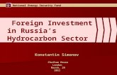 Foreign investment in russia’s hydrocarbon sector
